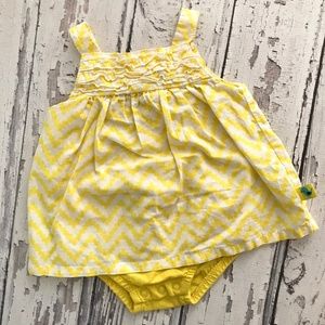 Carter's Yellow Cotton Summer Romper Baby Girl 6M